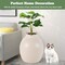 Smart Plant Cat Litter Box with Electronic Odor Removal & Sterilization- Beige